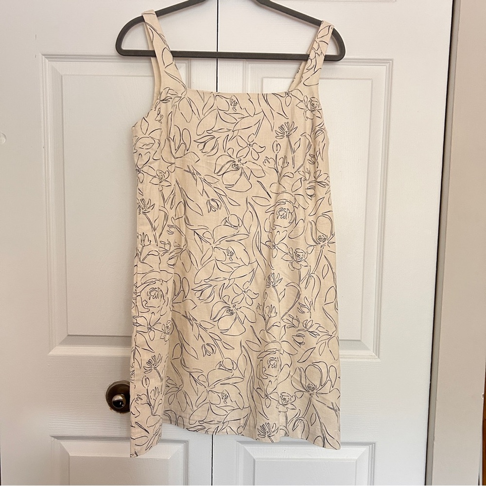 A New Day Cream Floral Mini Dress